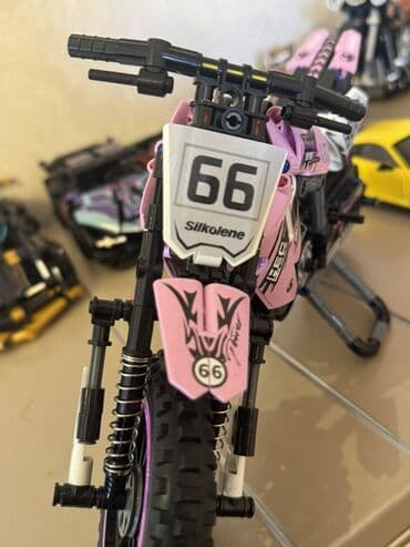 Audi: Konstruksiya dəsti – texniki motosiklet modeli - Rəng: çəhrayı/qara — 6