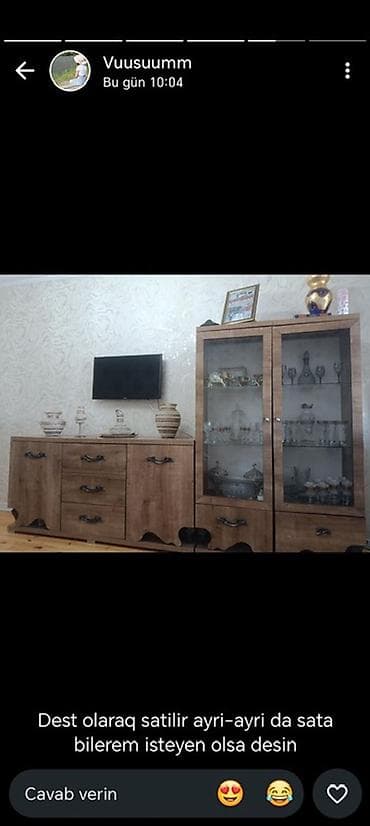 metbex refi: Qonaq otağı üçün mebel dəsti Heçbir prablemi yoxdu təp təzə alan — 3
