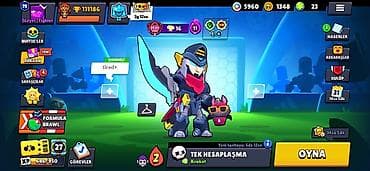 Brawl Stars oyunu üçün yüksək səviyyəli hesab Xüsusiyyətlər: - Kupa