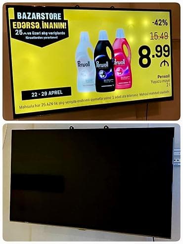 102 diaqnal Smart TV. 155azn. Tam islekdi sadecem ekranda isiq izi