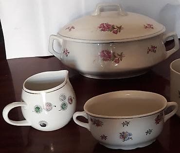 Nahar dəsti, rəng - Ağ, Farfor