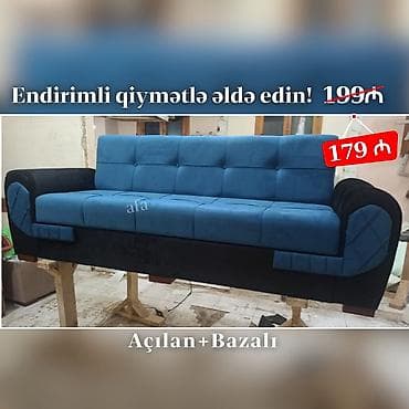 Divanlar Yeni ve Sifarisle 179 Azn Rəng seçimi var Açılan və Bazalı — 2