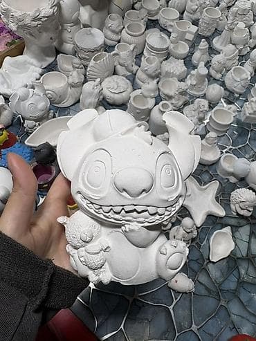 Şəkillər, tablolar: Fiqur, Gips, rəng - Ağ — 1