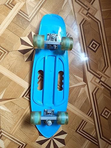 Книги и журналы: Plastik gövdəli kruyzer tipli skeytbord - Rəng: mavi alt hissə, üstdə — 2