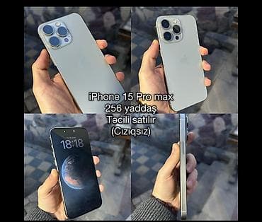 ikinci el ipad: IPhone 15 Pro Max, 256 GB, Natural Titanium — 1