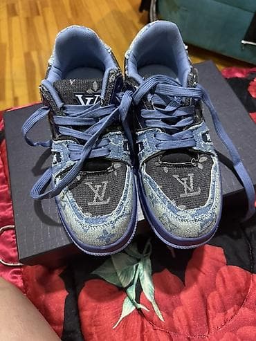 Louis Vuitton Trainer Denim krossovkalar - Model: LV Trainer -