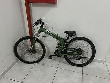 bicycle stargazer: Yaşıl rəngli Spirit Patriot dağ velosipedi - Tam asqılı (ön — 1