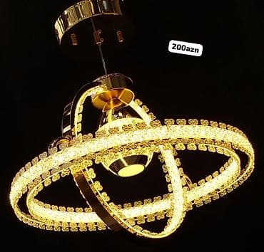 tort sekili: Çılçıraq, 10 və daha çox lampa, Xrustal — 3