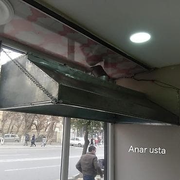 hava ceken: Mətbəx üçün sənaye tipli aspirasiya sistemi – paslanmayan (sinklənmiş) — 3