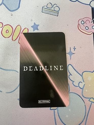 mini top: Məhsul: BLACKPINK “DEADLINE” jisoo rəsmi photocard - Albom: BLACKPINK — 2