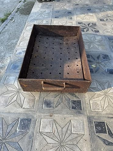 Manqallar, qrillər, barbekyu: Dəmir manqal/kömür qutusu - Material: qalın metaldan hazırlanmış, tam — 3