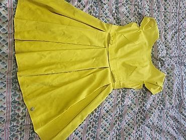 qaqa stili: Brend: White Model: Sarı rəngli, qısaqollu, qabarıq ətəkli (A-line) — 1