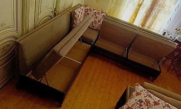 İşlənmiş, Künc divan, Divan, Kreslo, 2 kreslo, Bazalı, Açılan — 6