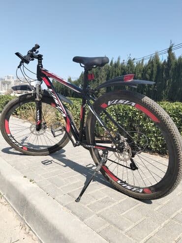 электровелосипед баку: VISTA markalı dağ velosipedi, qırmızı, qara və ağ rənglərin — 3