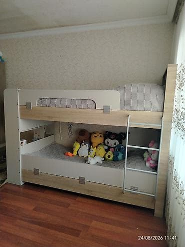 usag maneji: Uşaq otağı üçün iki mərtəbəli çarpayı-garnitur - Model: iki mərtəbəli — 1