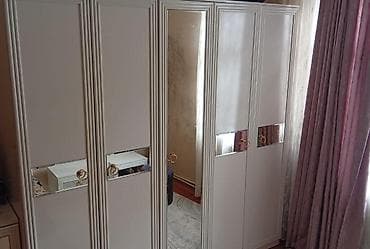 Yeni, 5 qapı, Güzgülü, Ağ, Digər material, Açılan, Düz dolab