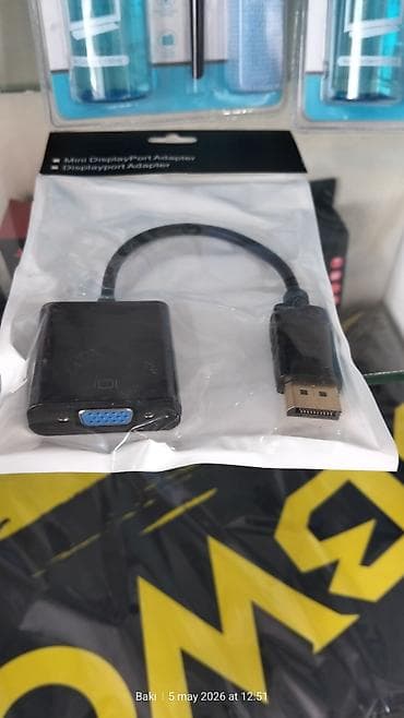 kohnə komputer: DisplayPort-dan VGA‑ya Çevirici (Adapter) - Giriş: DisplayPort (DP) — 1