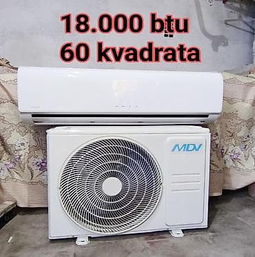 Kondisioner MDV, İşlənmiş, 50-60 kv. m, Split sistem, Kredit yoxdur, Ödənişli quraşdırma — 1