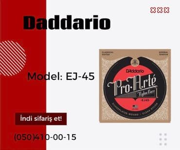 серебряные струны для гитары: Daddario klassik gitara simi

Model: EJ45 — 1