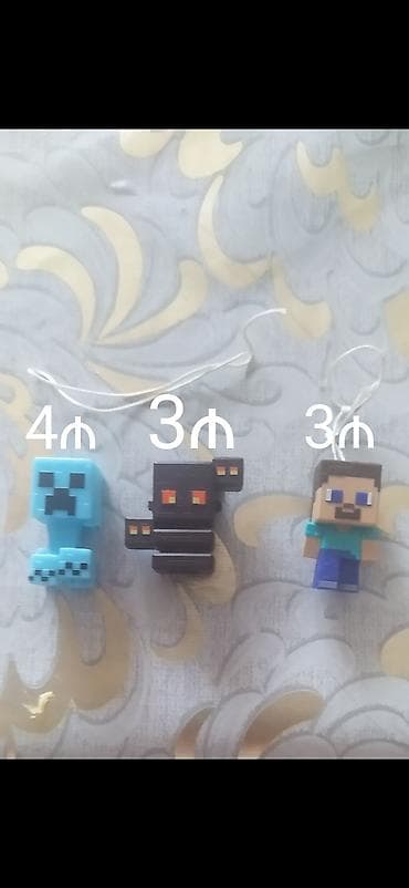 брелок among us: Məhsul: Minecraft temalı kiçik asma fiqurlar seti Təsvir: - 3 ədəd — 4