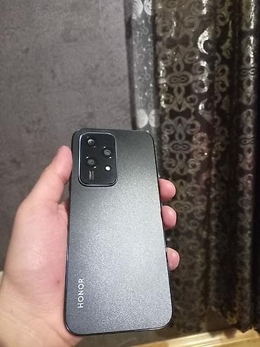 philips xenium 9@9d: Honor 200 Lite, 256 GB, rəng - Boz, Barmaq izi, Face ID — 2
