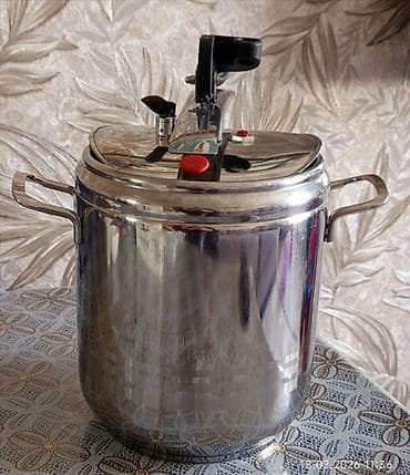 pol aparati: Qazan, rəng - Gümüşü, Paslanmayan polad — 1