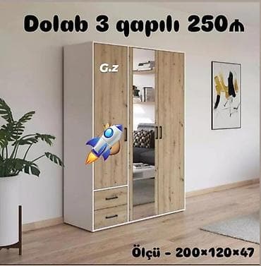 Dolab 3qaplı