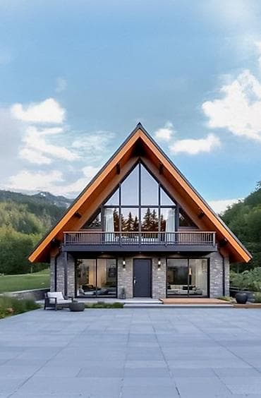 demir qapi gence: «Barn House»: ▸ 60 m² — 2 yataq otağı, zal, studio tipli mətbəx — 1