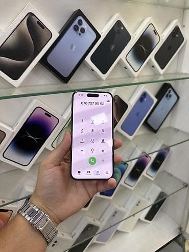 ipad 6: IPhone 15 Pro, Blue Titanium, Zəmanət, Kredit, Simsiz şarj — 7