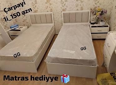 Yeni ve Sifarişle Çarpayi 150 azn Matras hediyye 🎁 Ölçü 2/90 Rəng