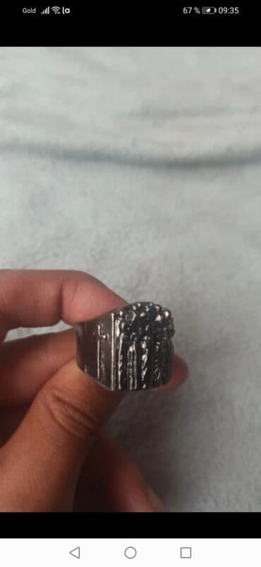 gümüş kişi üzükleri: Мужское кольцо из нержавеющей стали, в готическом стиле — 7