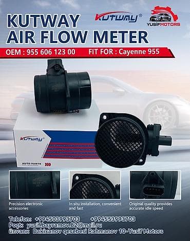 KUTWAY Air Flow Meter (Hava Axını Ölçən) Uyğunluq: - Porsche Cayenne