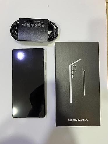 samsung ekrani: Samsung Galaxy S25 Ultra, 512 GB, rəng - Gümüşü — 5