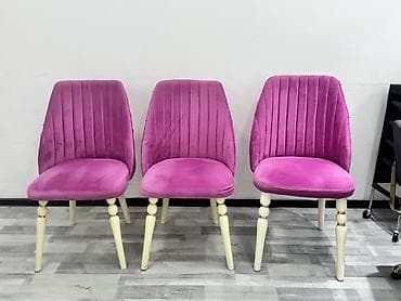 taxta stular: Kreslo, Vеlur parça — 2