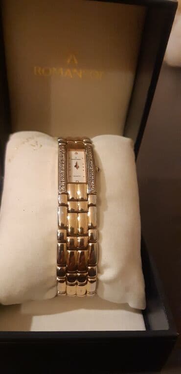 электронные часы: İşlənmiş, Qol saatı, Romanson, rəng - Qızılı — 5