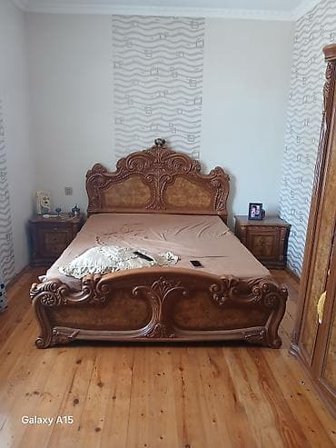 pc masa: Klassik üslubda tam yataq otağı və qonaq otağı mebel dəsti Təsvir: - — 3