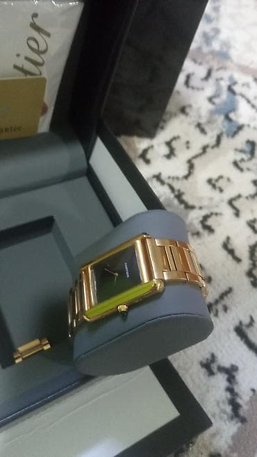 bil: Brend: Cartier (qutu və aksesuarlarla) Model: Düzbucaqlı kadranlı — 2