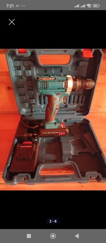 direl qiymetler: İşlənmiş Sadə drel Akkumulatorlu, Ünvandan götürmə, Kredit yoxdur — 2