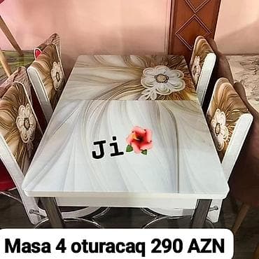 Mətbəx üçün, 4 stul