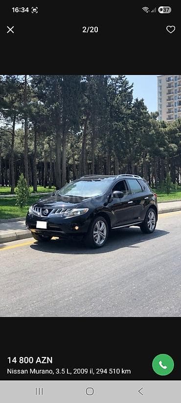 şlanq satışı: Nissan Murano: 3.5 l | 2009 il Krossover — 5