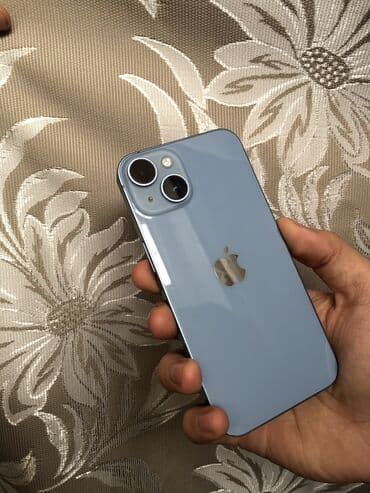 купить кнопочный телефон в баку: IPhone 14, 128 ГБ, Blue Titanium, Беспроводная зарядка, Face ID — 1