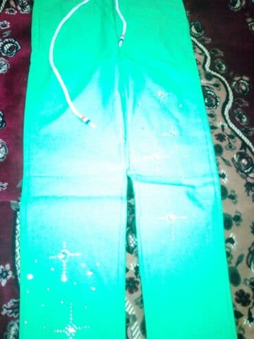 kişilər üçün kətan şalvarlar: Rengi aciq yasil teze geyinilmeyib xl razmerde 10/13yasa geden — 3