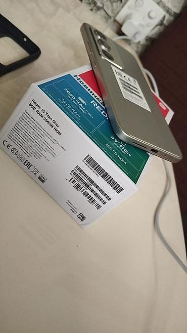 ev telefonlari: Redmi 256 GB, rəng - Boz, İki sim kartlı — 5