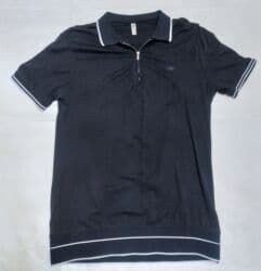 Kişi polo köynəyi - Rəng: tünd göy/qaraya yaxın - Qısaqol, klassik