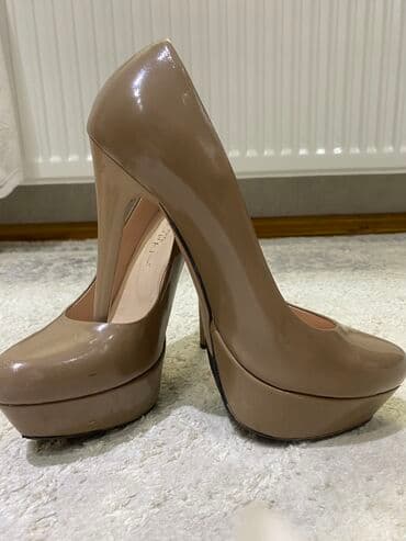 4xl nece razmerdi: Tuflilər, Ölçü: 38, rəng - Qəhvəyi, İşlənmiş — 1