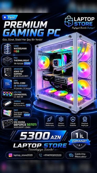 komputer korpus: 🔥 Premium Gaming PC – Yüksək Performans, Güclü Konfiqurasiya! 🔥 — 1