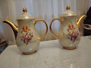 caydan: Vintage “Kahla” çaydan cütü – Made in GDR (Şərqi Almaniya) cütü -30 — 3