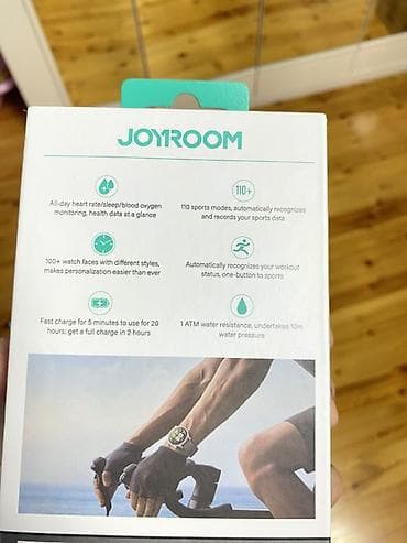 Smart qolbaqlar: Yeni, Smart saat, Joyroom, Sensor ekran, rəng - Gümüşü — 4