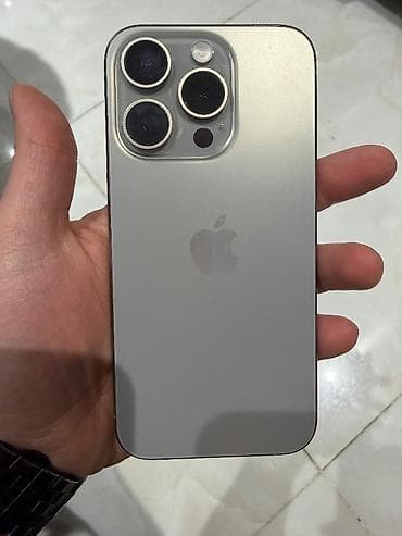 IPhone 15 Pro, 256 GB, Natural Titanium, Face ID, Simsiz şarj, Sənədlərlə lalafo.az -da IPhone 15 Pro, 256 GB, Natural Titanium, Face ID, Simsiz şarj, Sənədlərlə