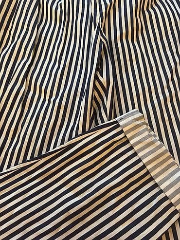 qadin şalvarlari: Zolaqlı şalvar – hündür belli, kəmərli model - Naxış: Dikey zolaqlar — 5